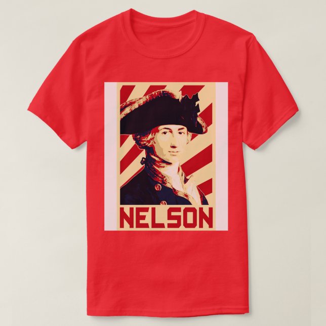 Camiseta Horatio Nelson Retro (Frente do Design)