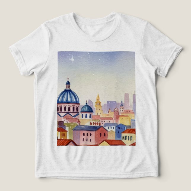 Camiseta Horizonte da cidade (Design frontal)