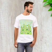 Horizonte da Cidade Verde Eco com Folhas Flutuante