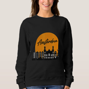 Camiseta Horizonte de Amsterdã Lembrança Holandesa Touri Pa