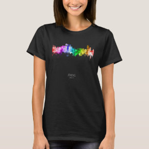 Camiseta Horizonte de Atenas Grécia Arranha-céus