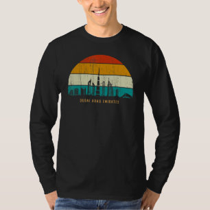 Camiseta Horizonte de cidade estilo retrô vintage Dubai Emi