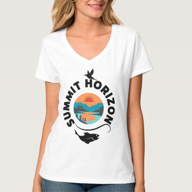 Camiseta Horizonte de Cúpula, Alcance para Novas Alturas (Frente)