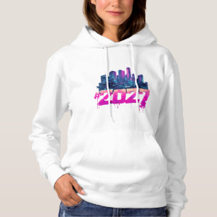 Camiseta Horizonte de Cyberpunk 2027 Grafite Neon