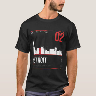 Camiseta Horizonte de Detroit Michigan ShiftTape Vol 02