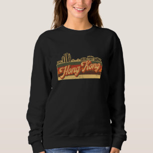 Camiseta Horizonte de Hong Kong & Listras Retro - Orgulho C