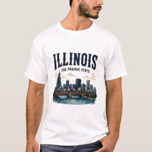 Camiseta Horizonte de Illinois e Patrimônio das Pradarias