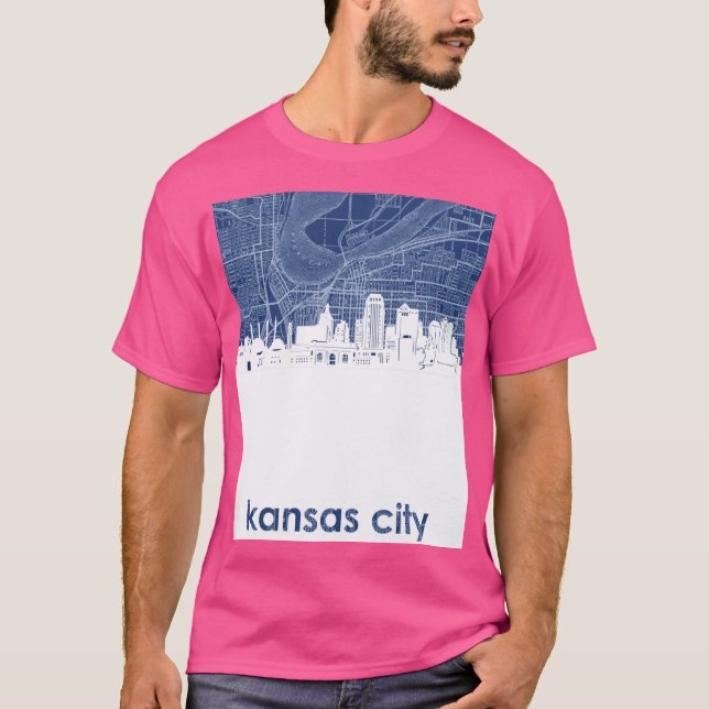Camiseta horizonte de kansas city 4 (Frente)