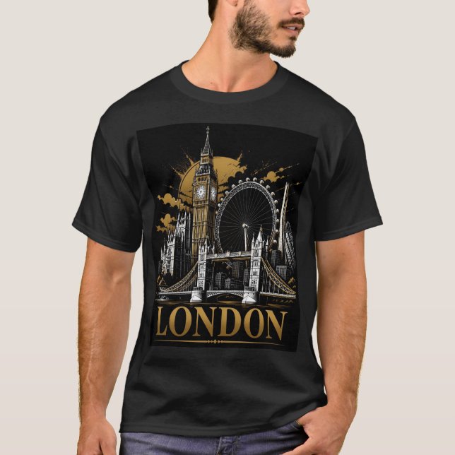 Camiseta Horizonte de Londres (Frente)