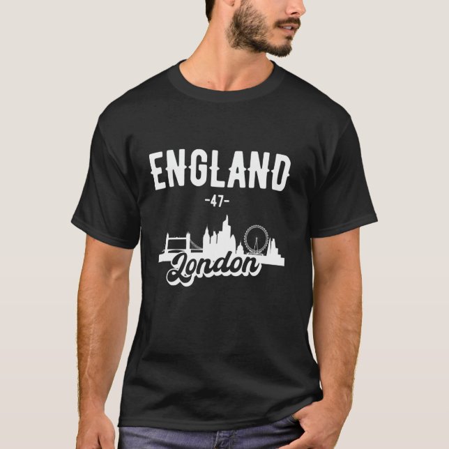 Camiseta Horizonte de Londres Inglaterra (Frente)