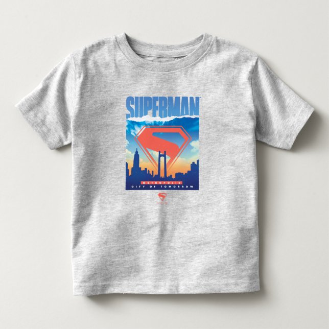 Camiseta Horizonte de Metrópolis do Super-Homem (Frente)