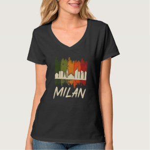 Camiseta Horizonte de Milão Retrô Da Itália Dom De Milão