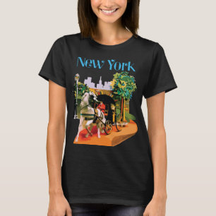 Camiseta Horizonte de Nova York Cidade Viagem Vibrante