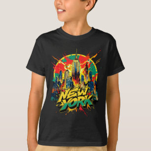 Camiseta Horizonte de Nova York punk grunge vintage retro g