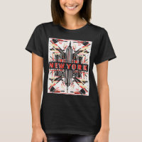 Horizonte de Nova York punk grunge vintage retro g