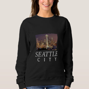 Camiseta horizonte de seattle Washington agulha espacial
