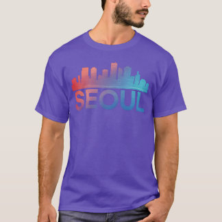 Camiseta Horizonte de Seul Cidade Sul-Coreana Amigo da Cida
