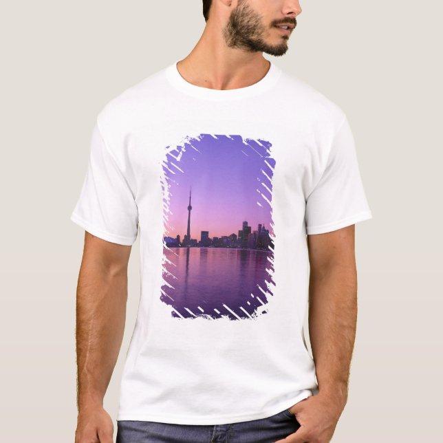 Camiseta Horizonte de Toronto à noite, Ontário, Canadá (Frente)