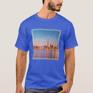 Camiseta Horizonte de Toronto ao Pôr do Sol