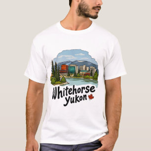Camiseta Horizonte de Whitehorse Yukon Fofo