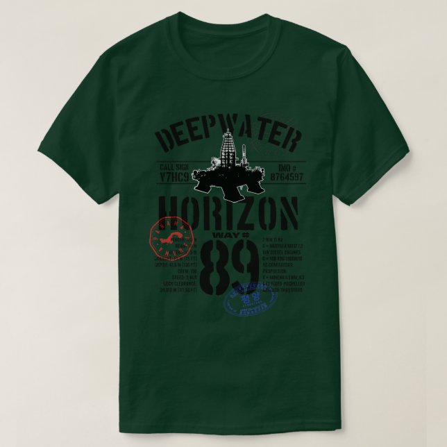 Camiseta Horizonte Deepwater (Frente do Design)