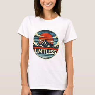 Camiseta Horizonte Limitado: Arte Montanheira Sunset