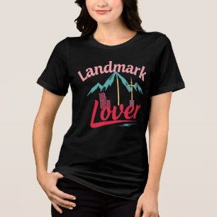 Camiseta Horizonte Retro Amante de Pontos Turísticos