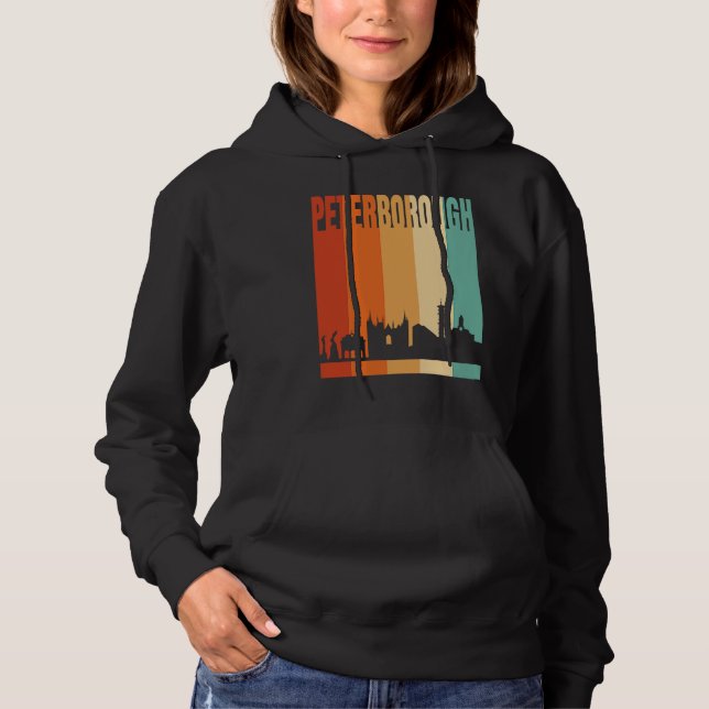 Camiseta Horizonte Urbano da Cidade de Peterborough (Frente)