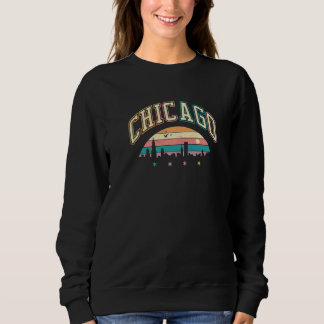 Camiseta Horizontes de Chicago Estilo Retro Vintage Para Ch