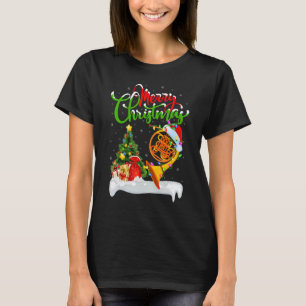 Camiseta Horn Xmas Francês Decorrem o Horno de Natal Francê