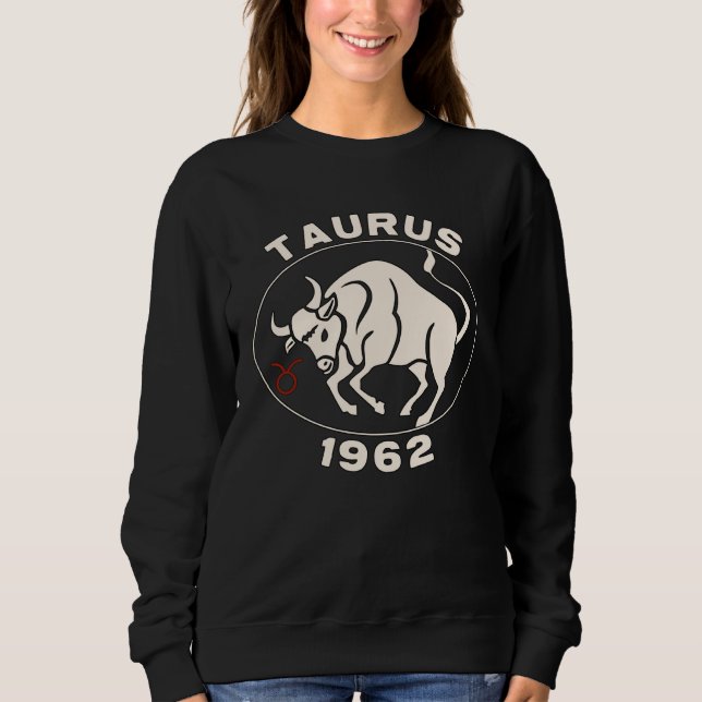 Camiseta Horoscope Zodiac Sign Bull Taurus 1962 (Frente)