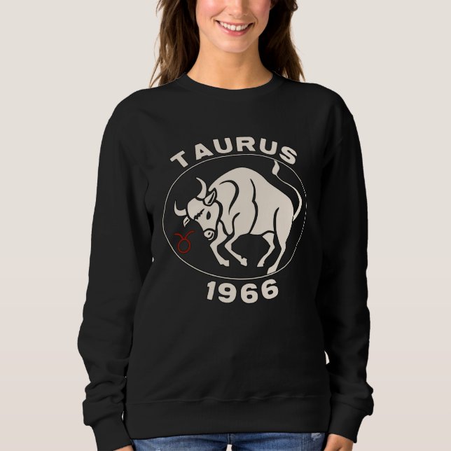 Camiseta Horoscope Zodiac Sign Bull Taurus 1966 (Frente)