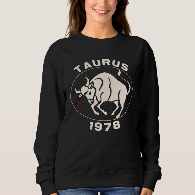Camiseta Horoscope Zodiac Sign Bull Taurus 1978 (Frente)