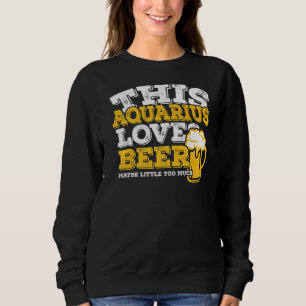 Camiseta Horoscópio Aquário Símbolo Zodíaco Ama Cerveja