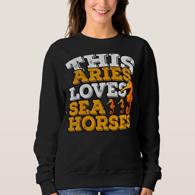 Camiseta Horoscópio Símbolo Zodíaco Aries Adora Cavalos do  (Frente)
