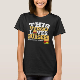 Camiseta Horoscópio Símbolo Zodíaco Virgo Ama Burgers