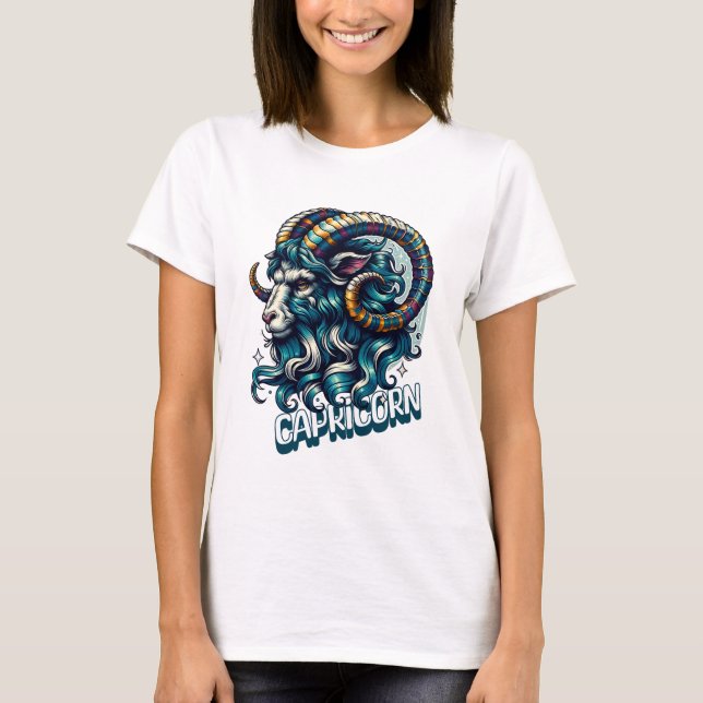 Camiseta Horoscópio - Sinal Astrológico Capricórnio (Frente)