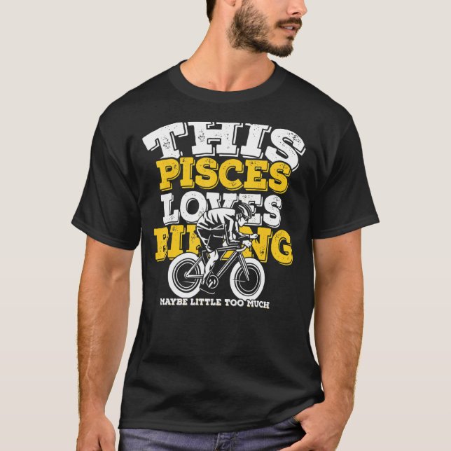 Camiseta Horoscópio Sinal Zodiac Peixes Adora Biking (Frente)