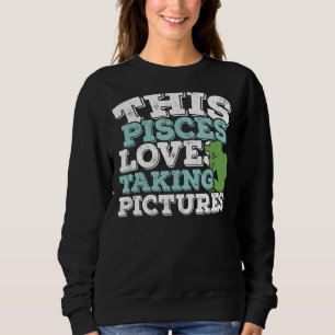Camiseta Horoscópio Sinal Zodiac Peixes Adora Tirar Fotos
