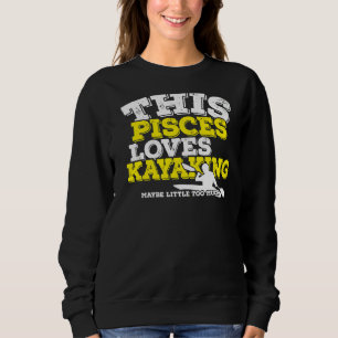 Camiseta Horoscópio Sinal Zodiac Peixes ama Kayaking