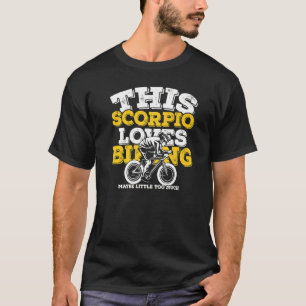 Camiseta Horoscópio Sinal Zodiac Scorpio ama Biking