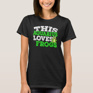 Camiseta Horoscópio Sinal Zodíaco Aquário Ama Sapos
