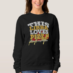 Camiseta Horoscópio Sinal Zodíaco Libra ama Pizza