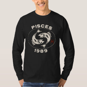 Camiseta Horóscopo Signo Zodíaco Peixes Peixes 1989