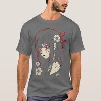 Camiseta Horror Anime Girl Dark Indie Gothic Alt Japanese I