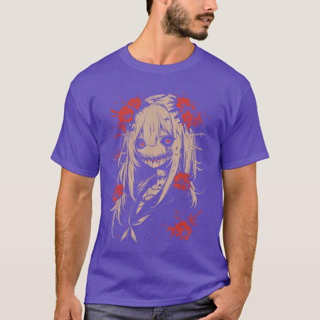 Camiseta Horror Anime Manga Japan Japanese Creepy Kawaii Go (Frente)