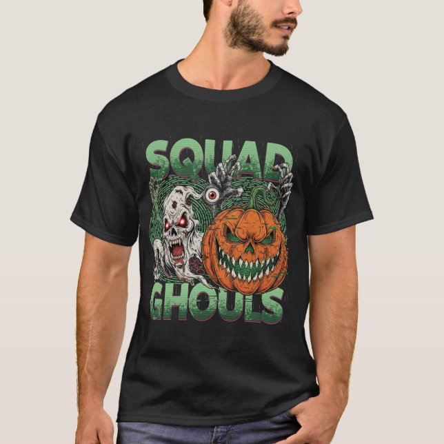 Camiseta Horror de Halloween do Halloween com Derramamento  (Frente)