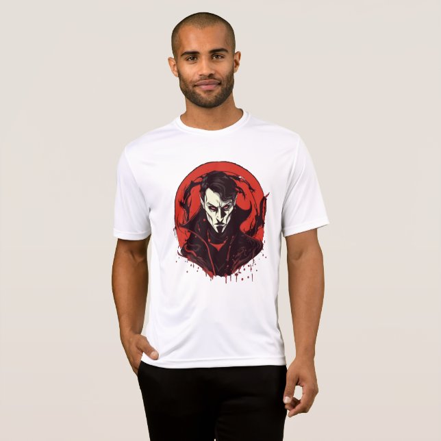 Camiseta Horror de Olhos Vermelhos (Frente Completa)