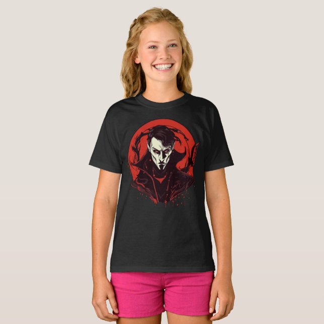 Camiseta Horror de Olhos Vermelhos (Frente Completa)