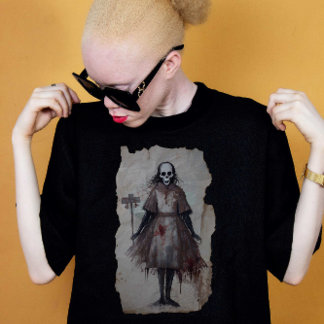 Camiseta Horror Geschenk Zombie Goth Gothic Vodoo Puppe